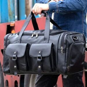 NEW Duffel Bag with Shoe Pouch, Black